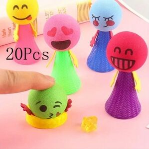 20pcs Colorful Bounce Toys for Youngsters - Fun EVA Relax & Reward Gifts, Perfec
